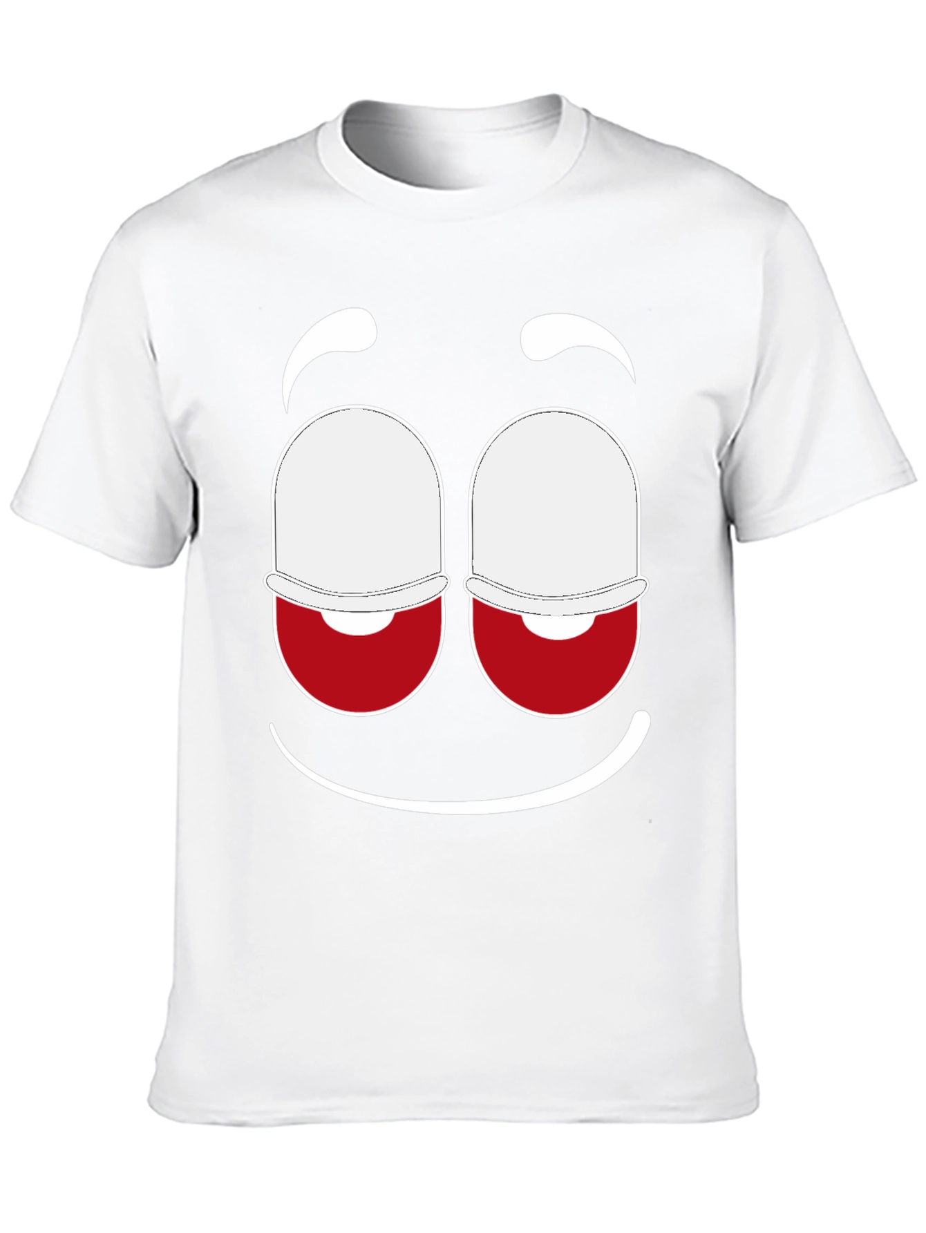 Funny Face Graphic Tee - Black Cotton Blend