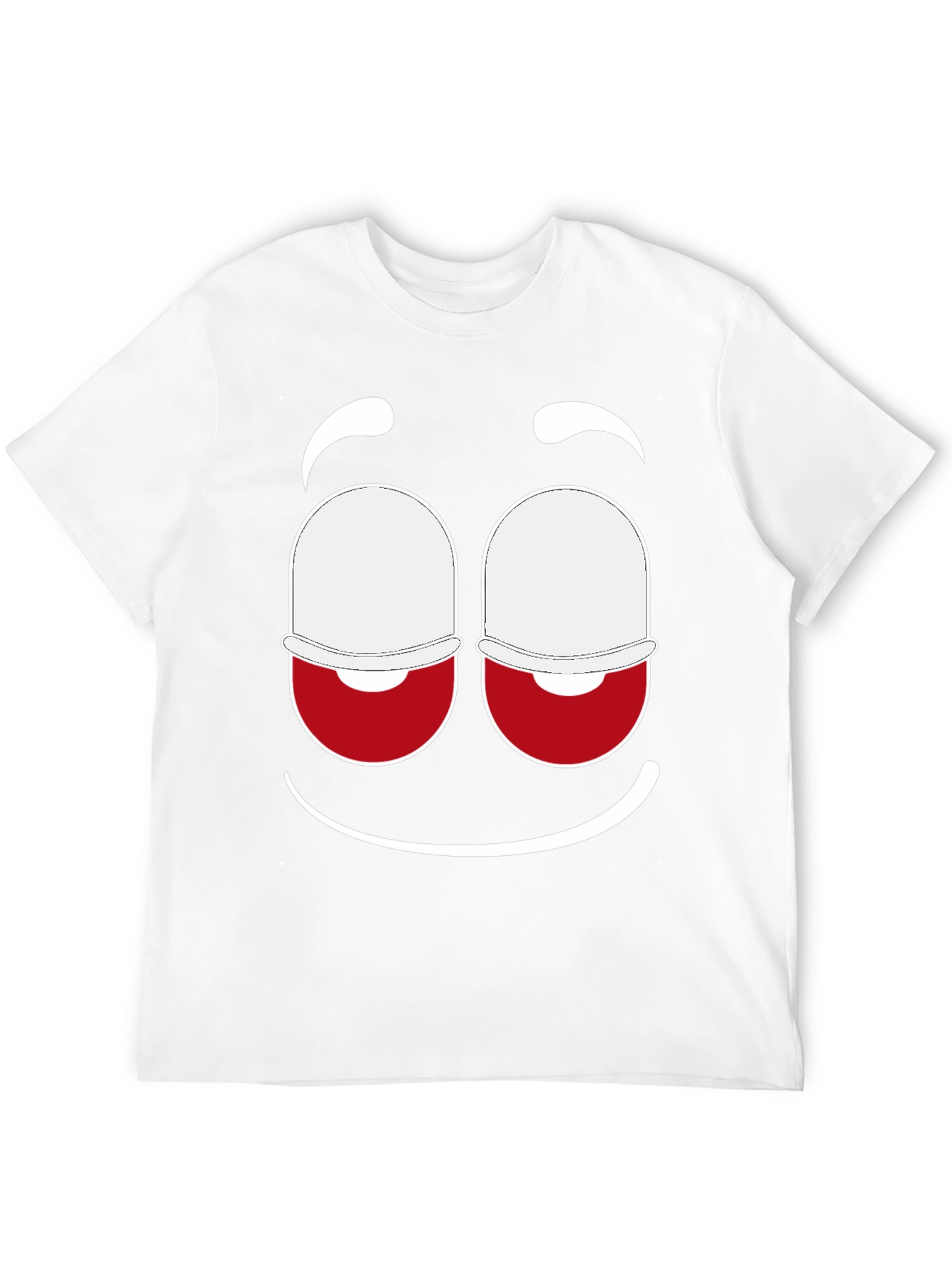 Funny Face Graphic Tee - Black Cotton Blend