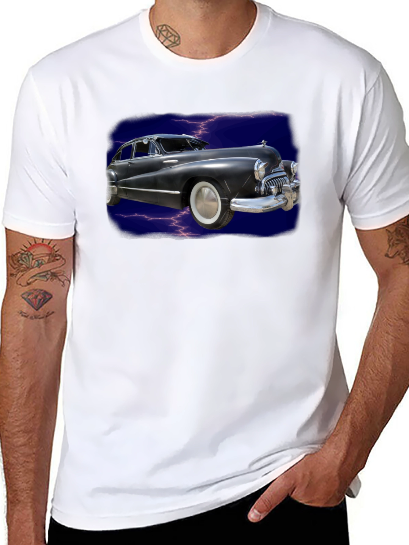 Classic Car Graphic Tee - Vintage Style
