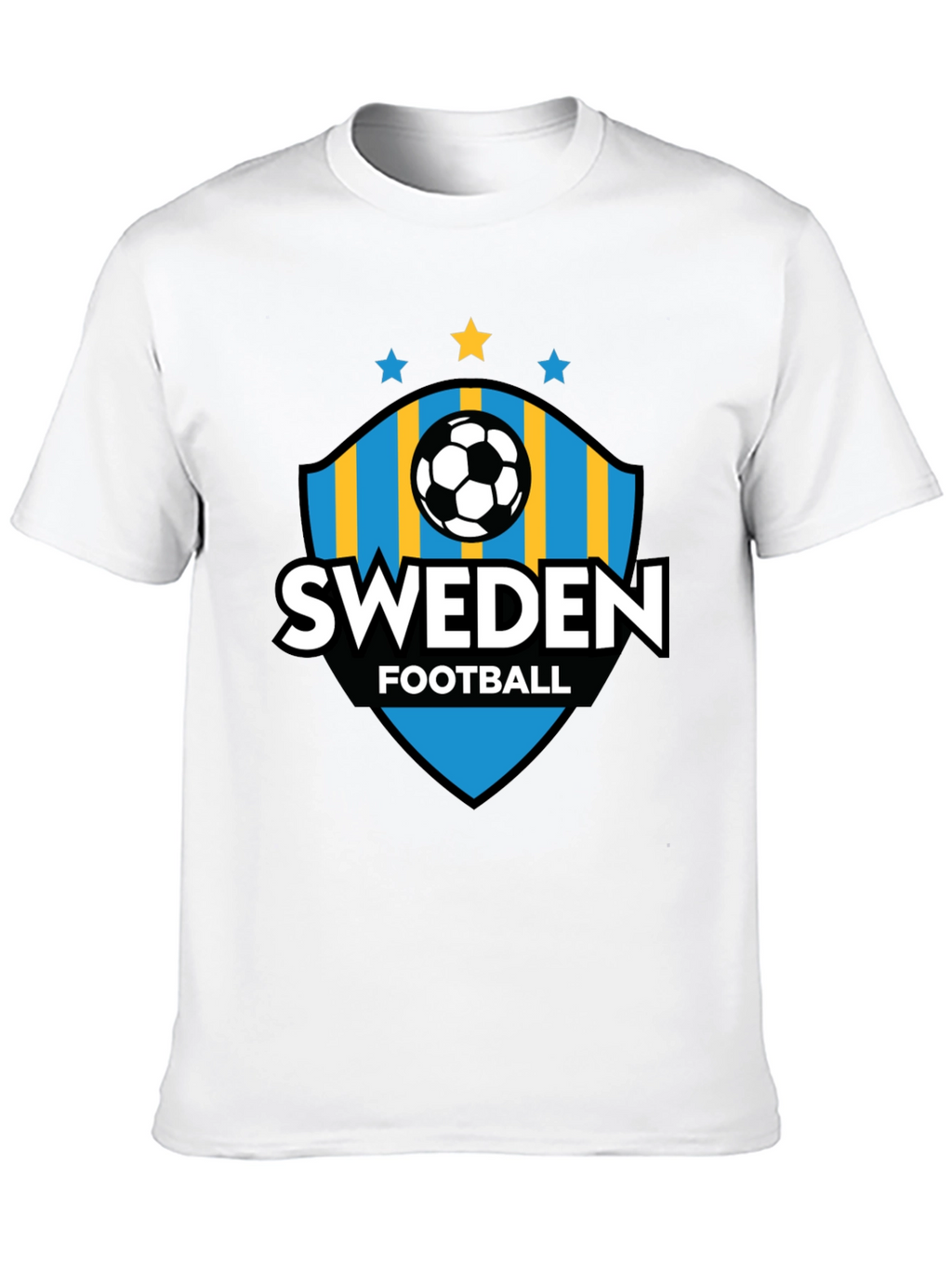 Sweden Football T-Shirt - Black Jersey