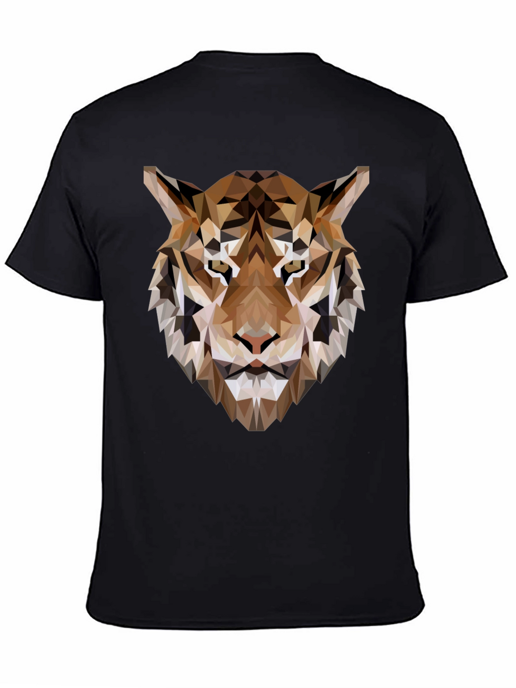 Geometric Tiger Graphic Tee - Modern Style