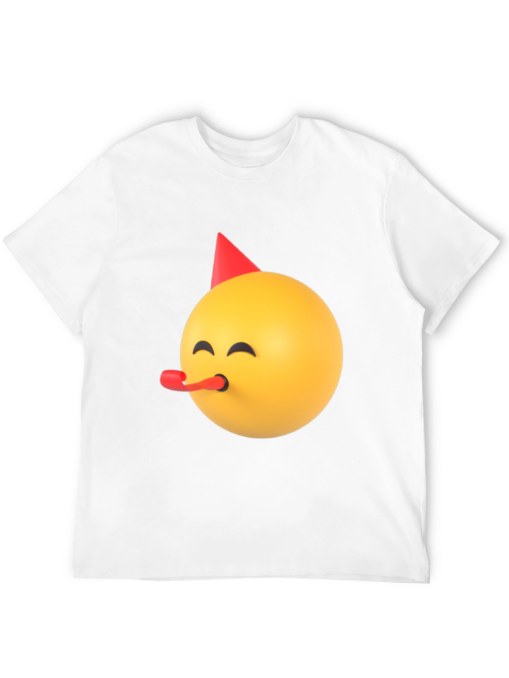 Party Emoji Black T-Shirt