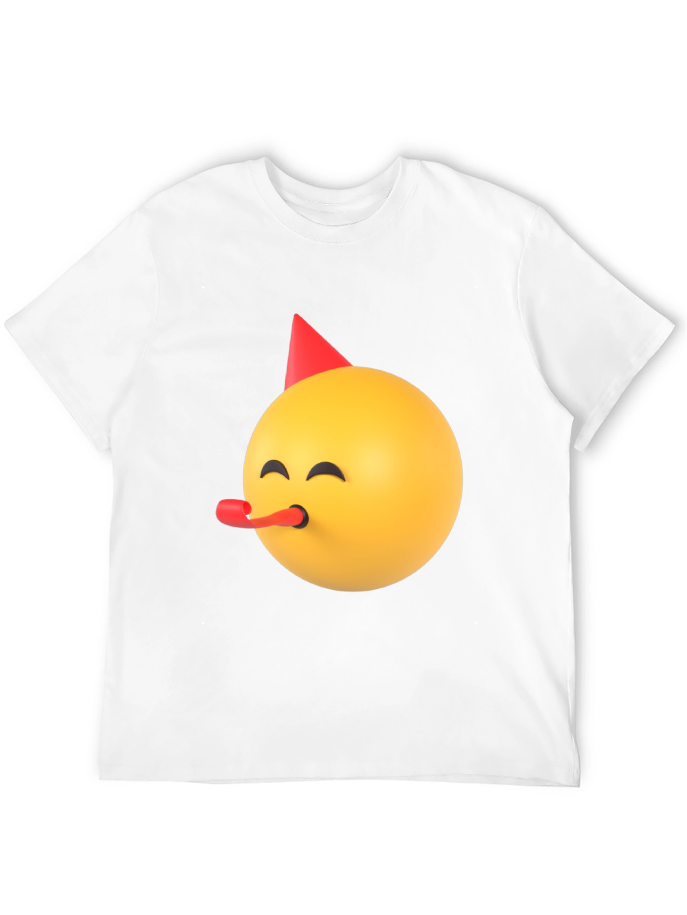 Party Emoji Black T-Shirt