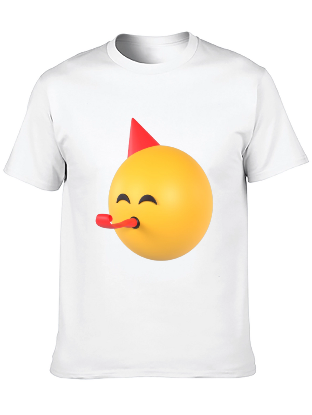 Party Emoji Black T-Shirt