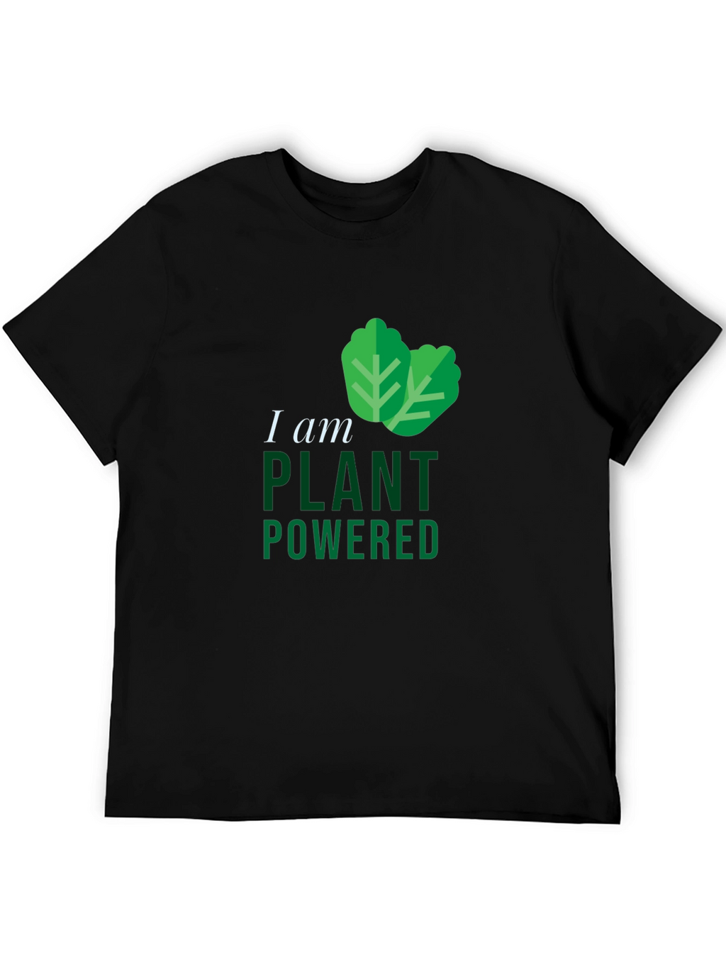 Plant Powered Black T-Shirt