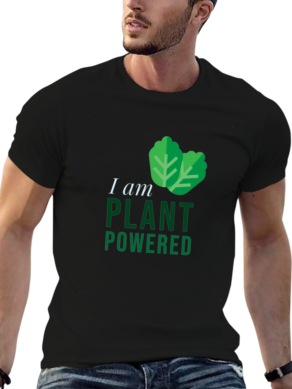 Plant Powered Black T-Shirt