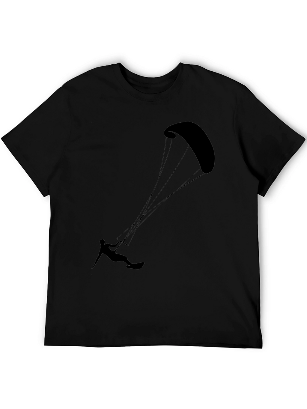 Kitesurfing Black Graphic Tee