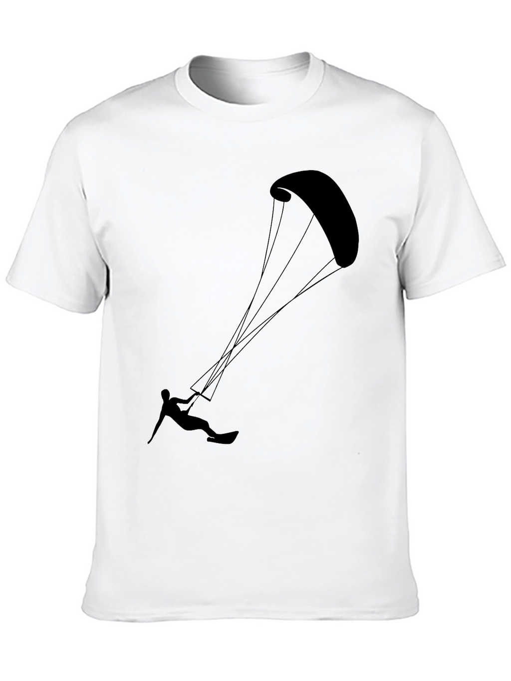 Kitesurfing Black Graphic Tee
