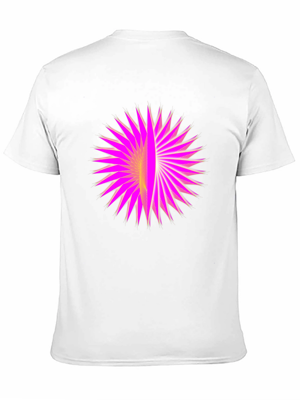 Geometric Burst Graphic Black T-Shirt