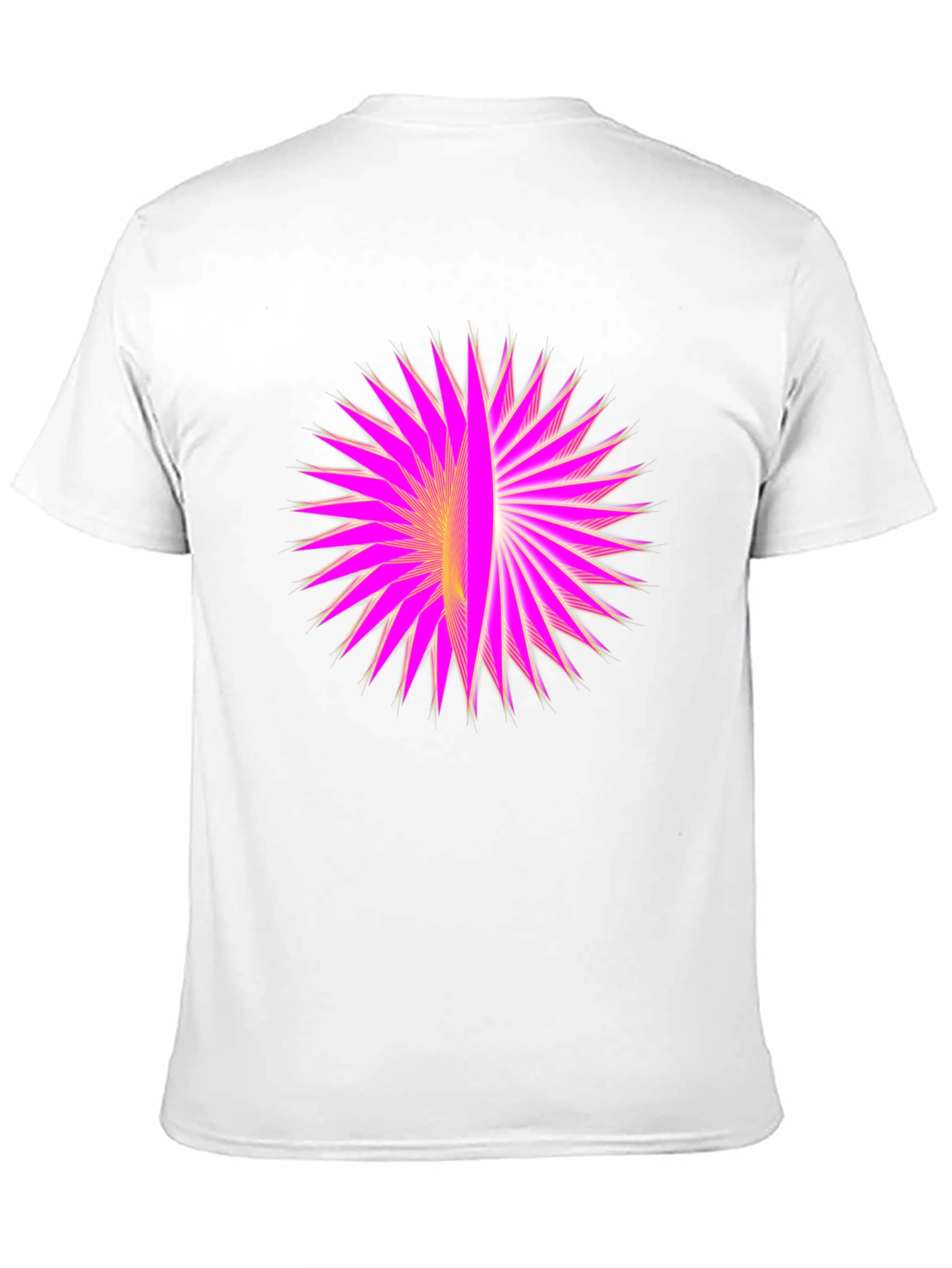 Geometric Burst Graphic Black T-Shirt