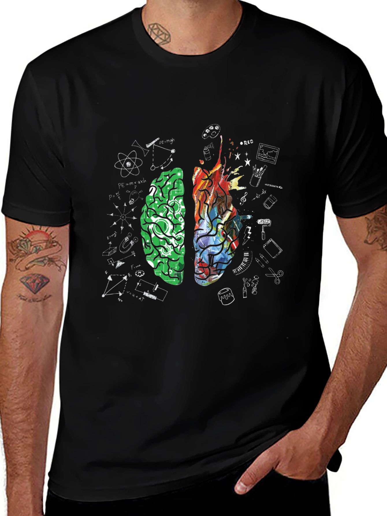 Dual Brain Function Graphic Tee