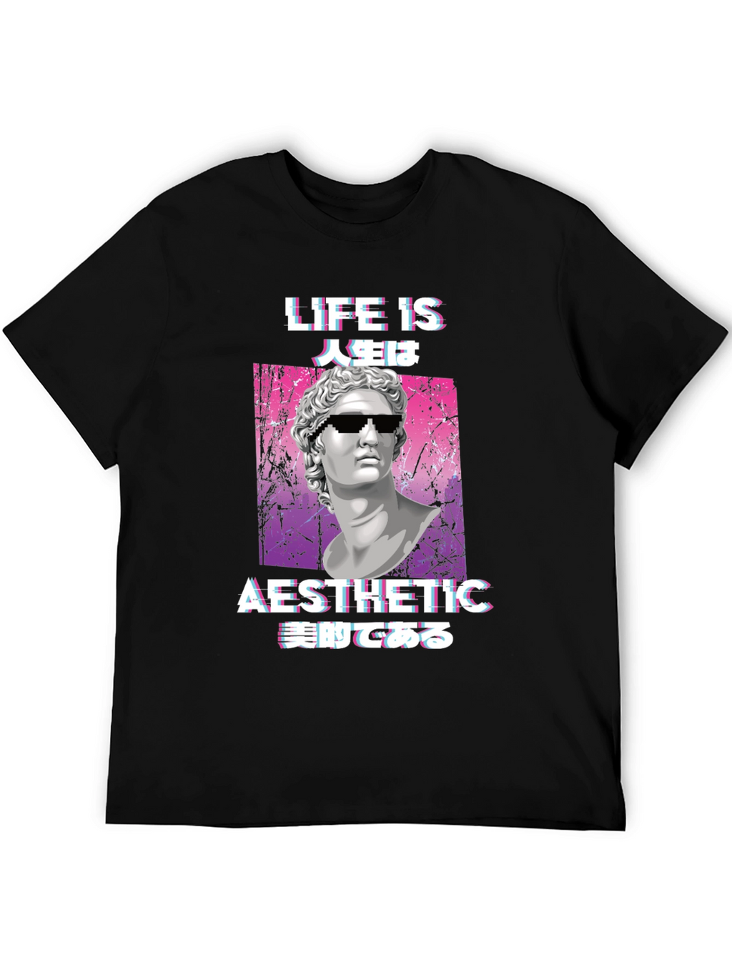 Aesthetic Life Statue Graphic Tee