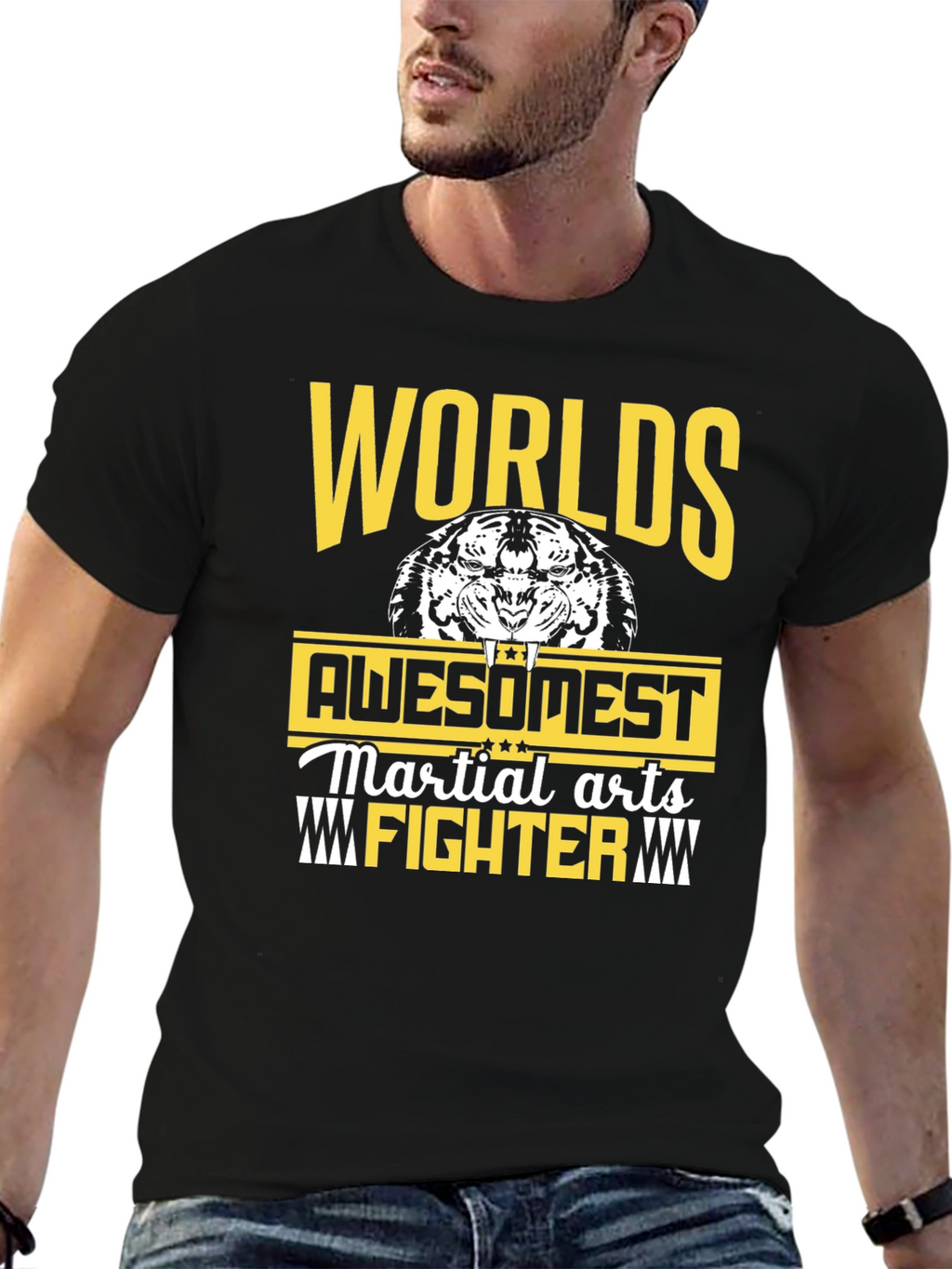 Worlds Awesomest Martial Arts Fighter Graphic T-Shirt