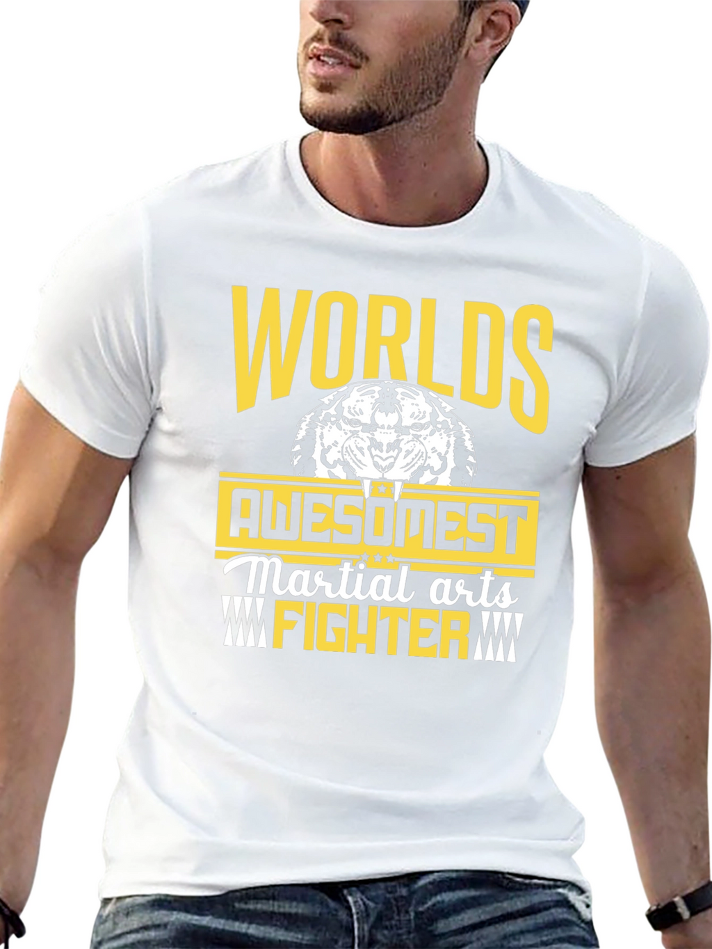 Worlds Awesomest Martial Arts Fighter Graphic T-Shirt