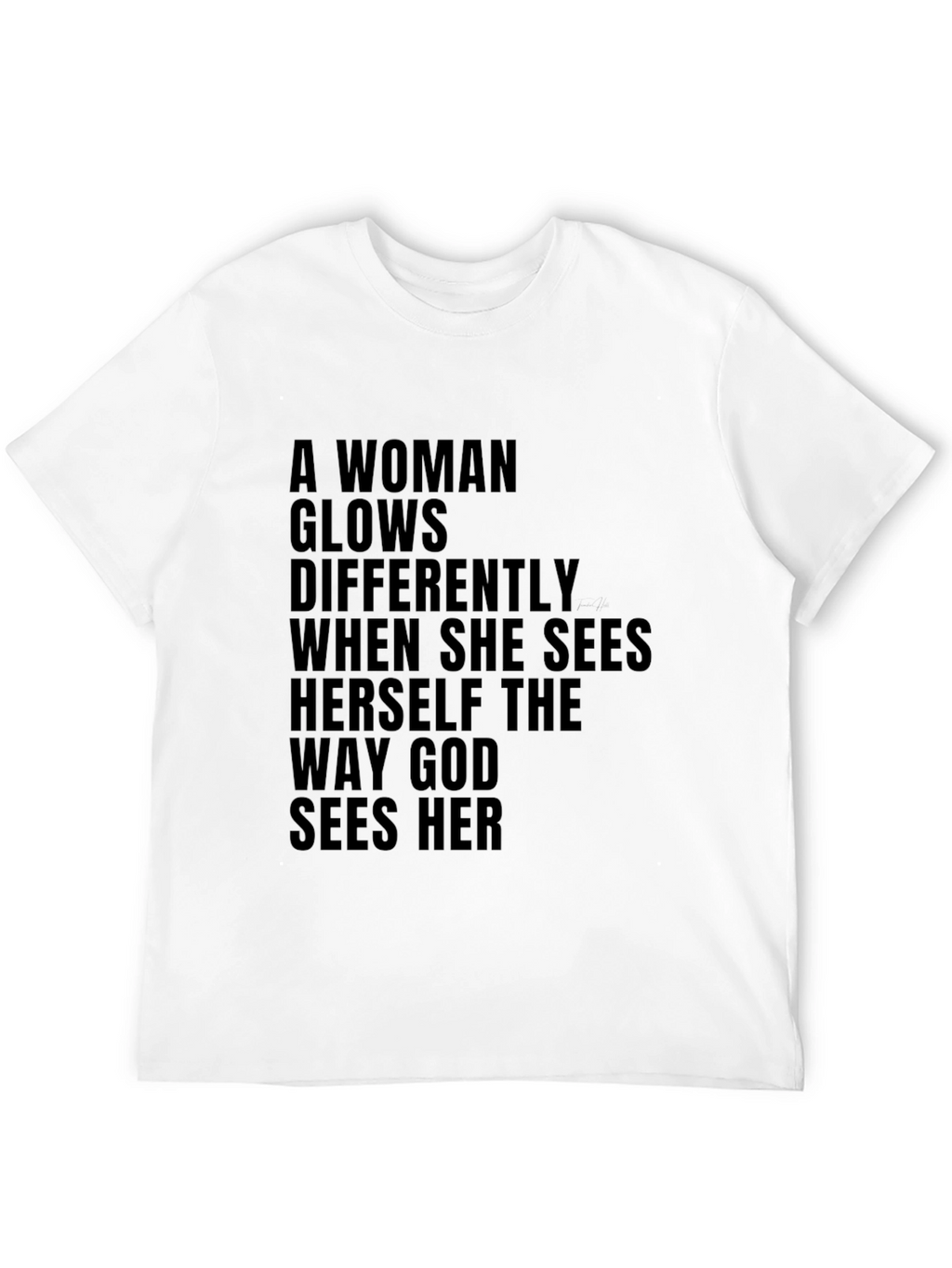 Inspirational Womens T-Shirt God Sees Her
