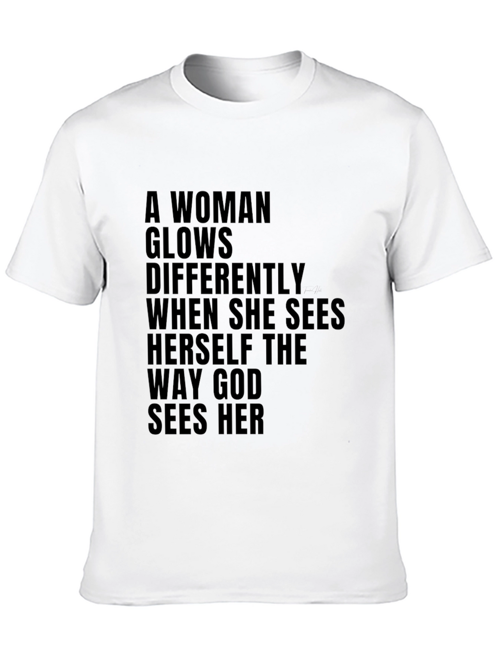 Inspirational Womens T-Shirt God Sees Her