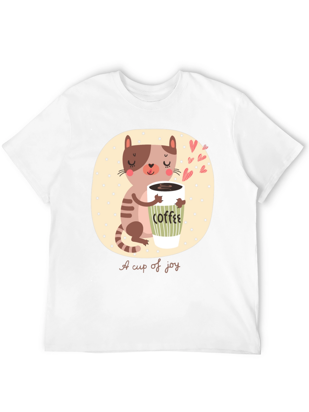 Cute Cat Coffee Lover T-Shirt