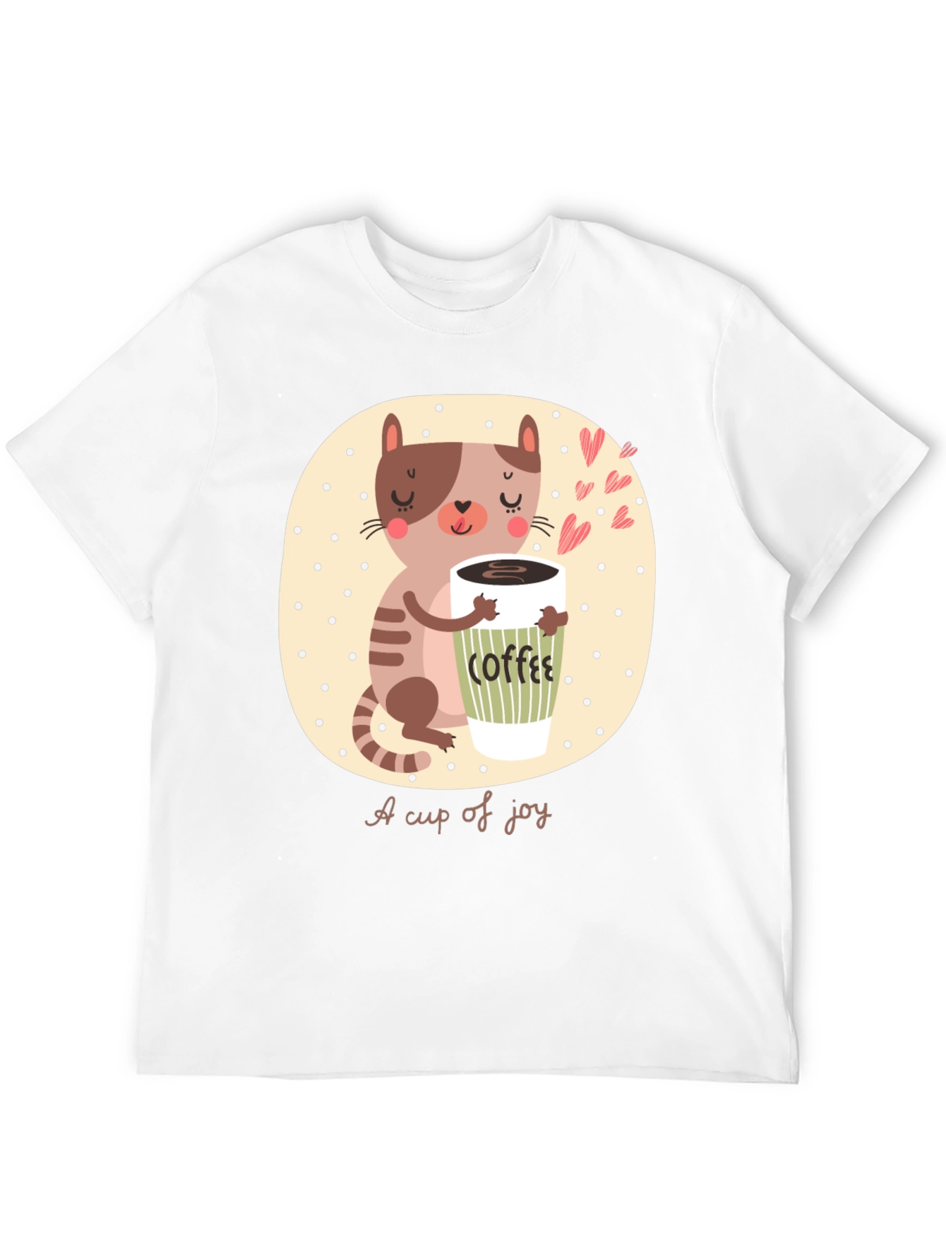Cute Cat Coffee Lover T-Shirt
