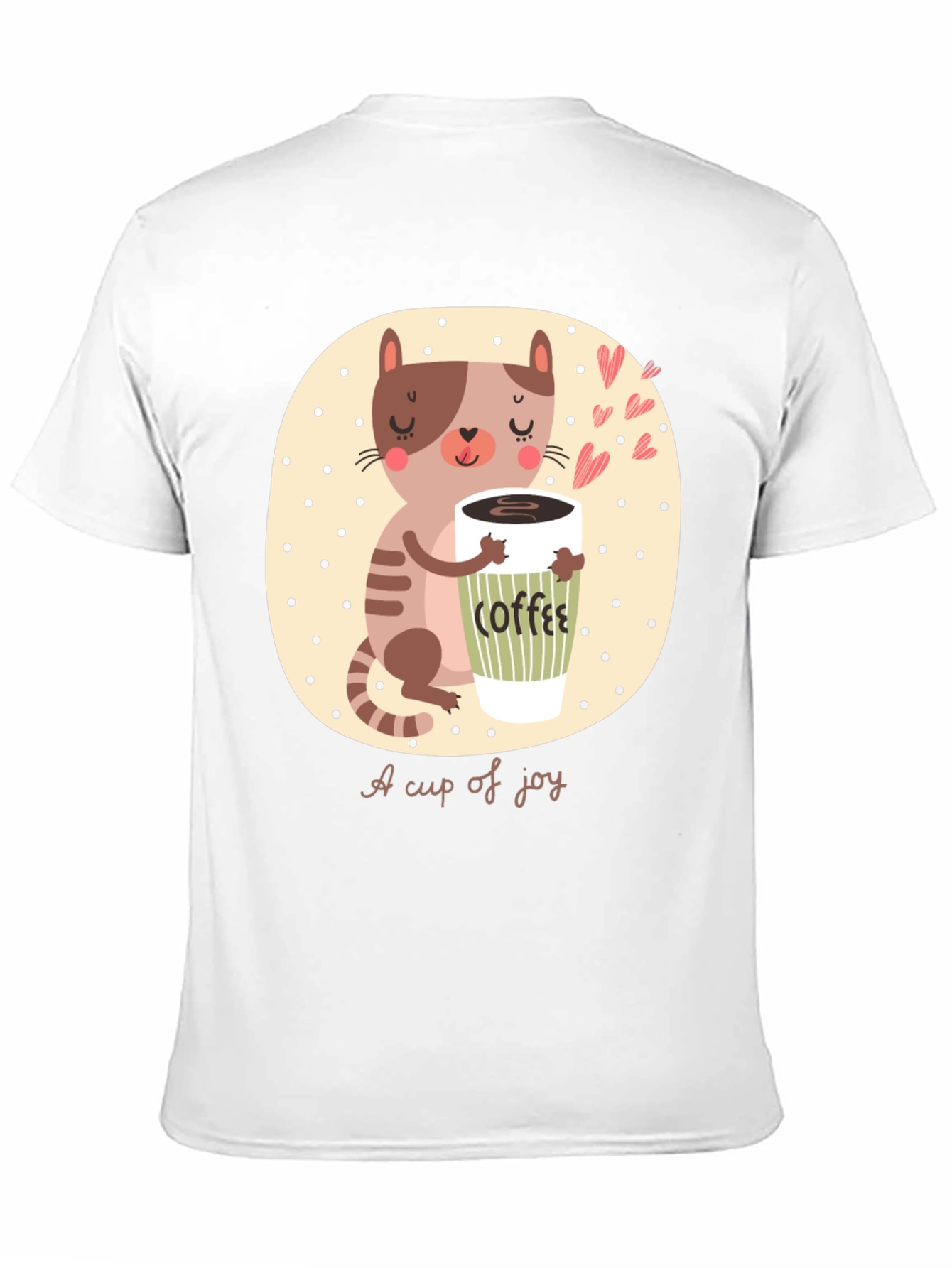 Cute Cat Coffee Lover T-Shirt