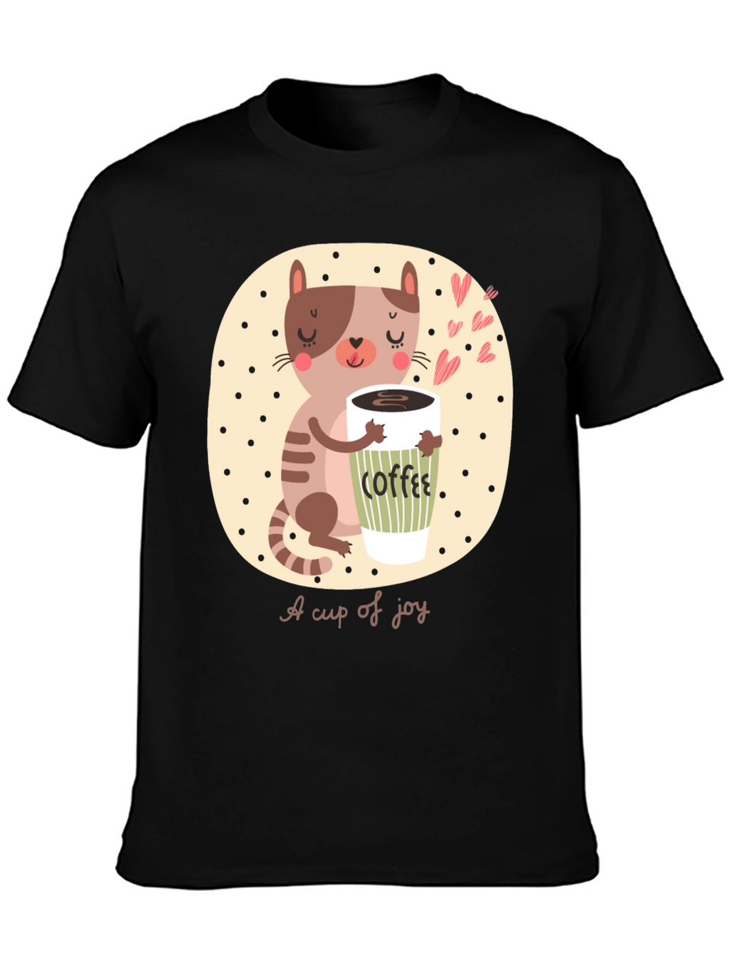 Cute Cat Coffee Lover T-Shirt