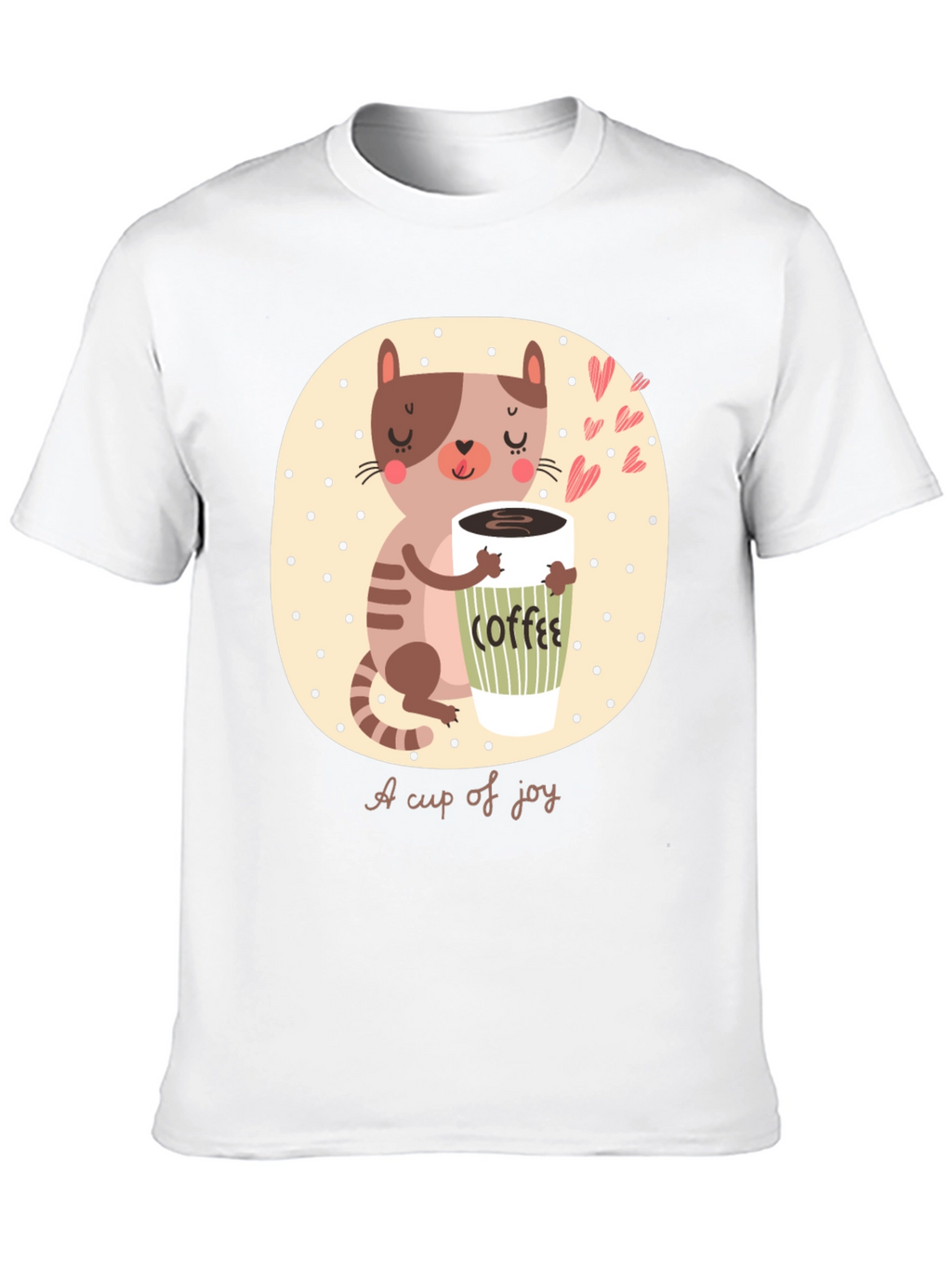 Cute Cat Coffee Lover T-Shirt