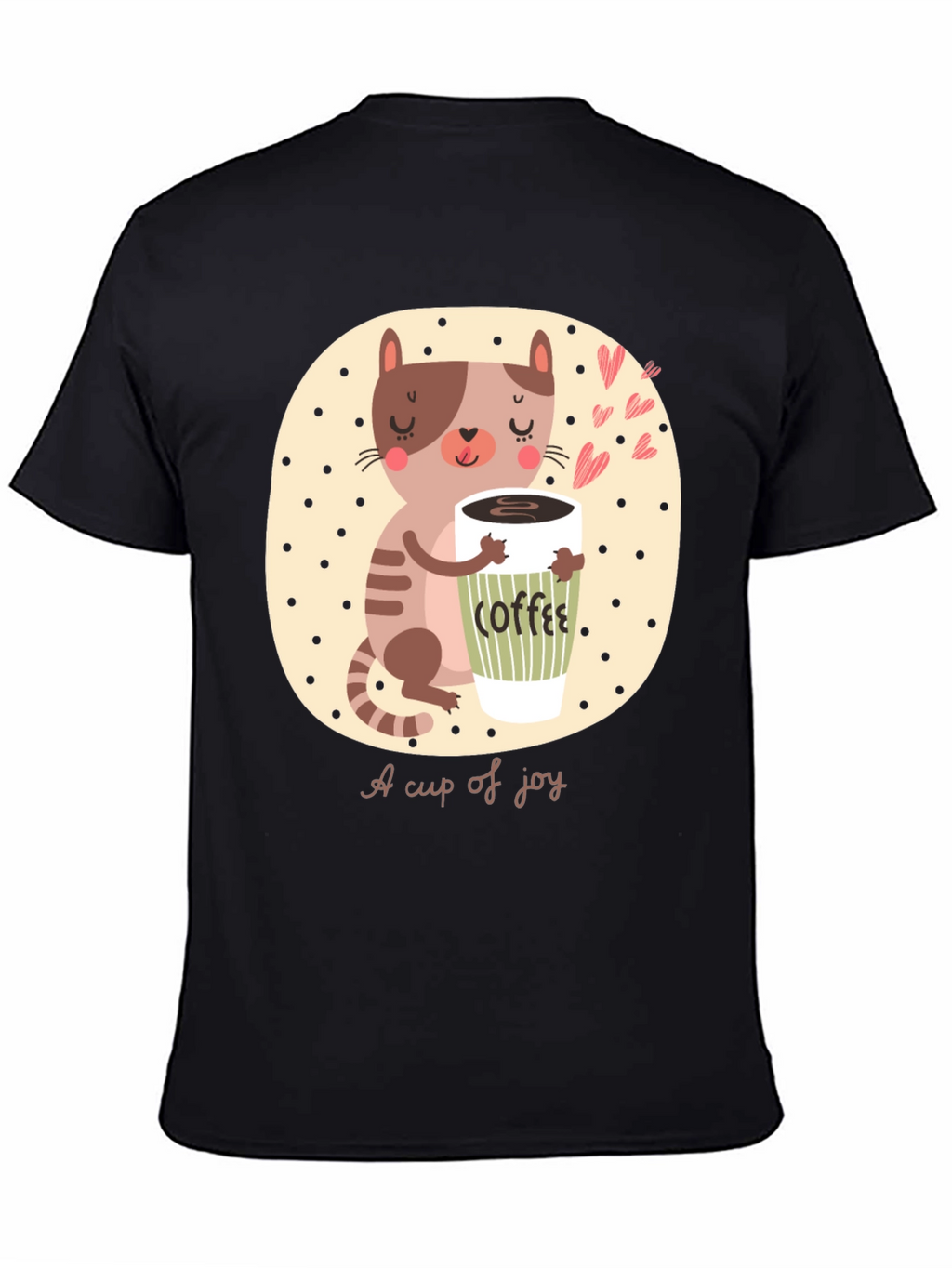 Cute Cat Coffee Lover T-Shirt