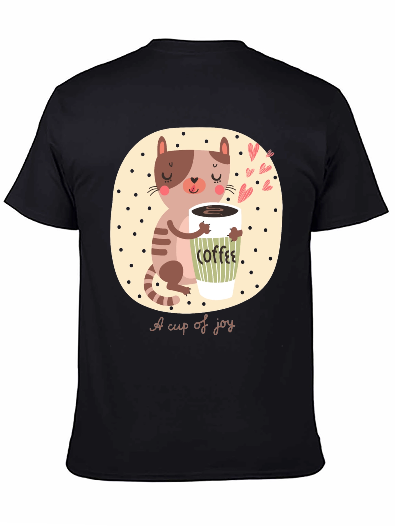 Cute Cat Coffee Lover T-Shirt