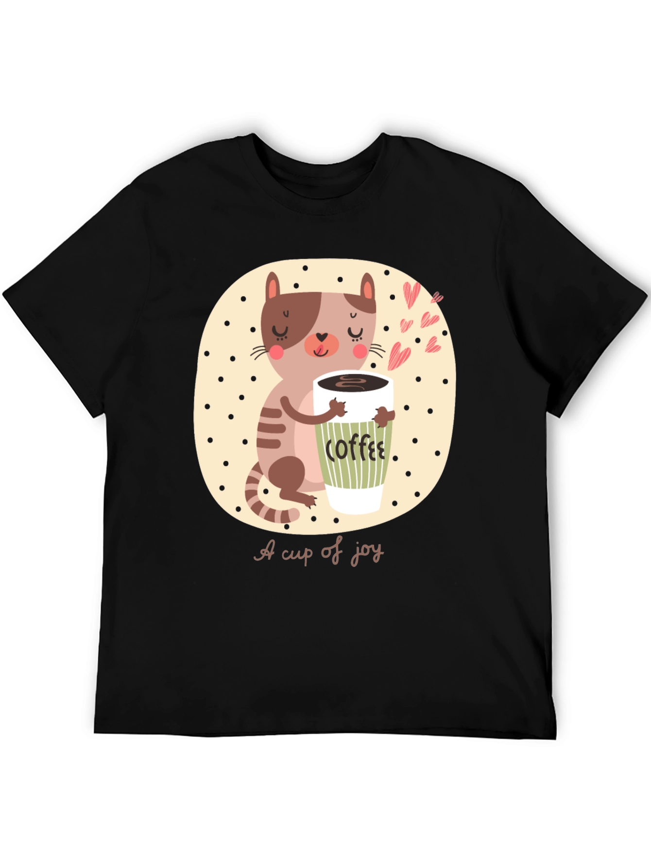 Cute Cat Coffee Lover T-Shirt