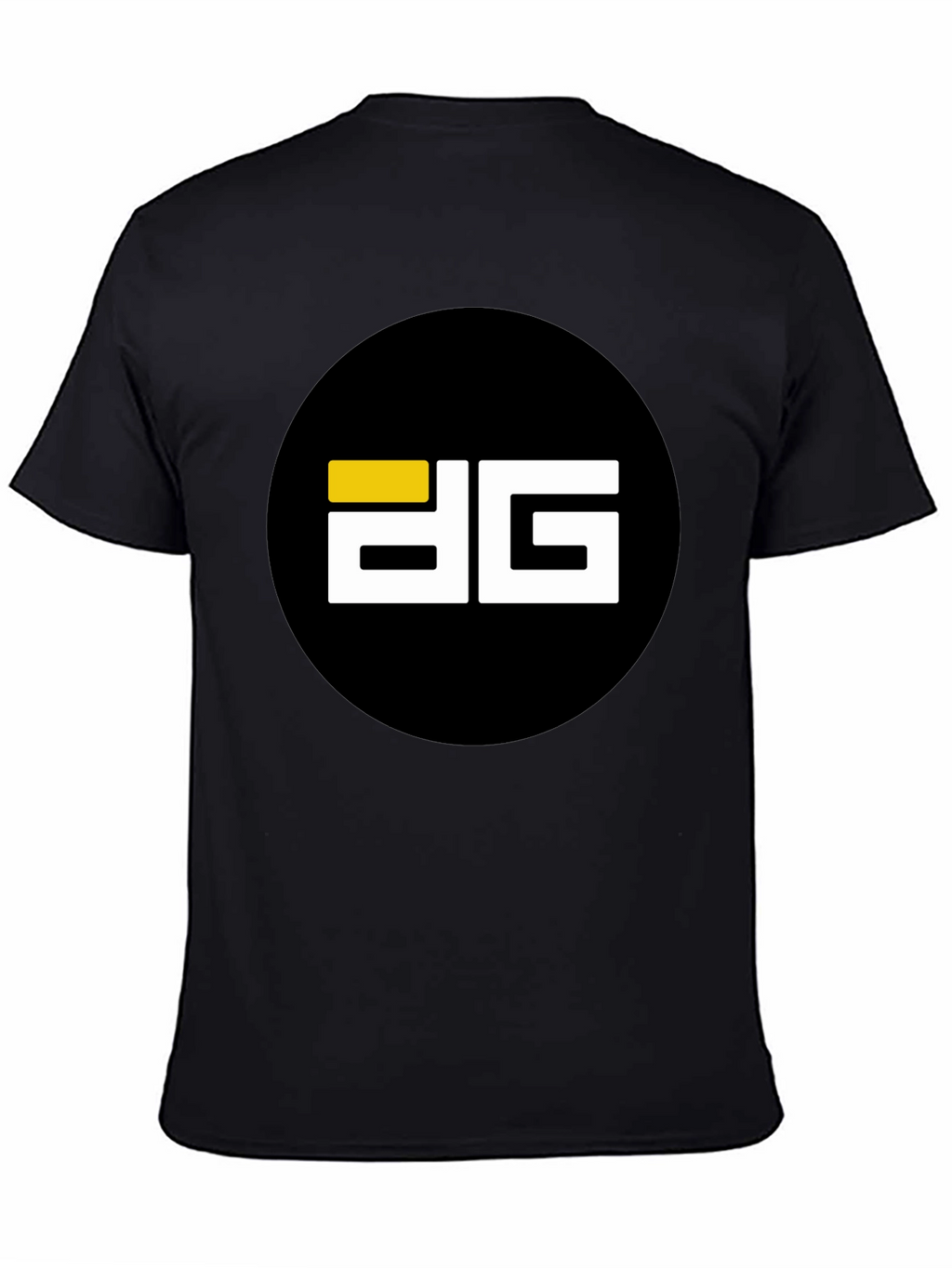 Modern Black T-Shirt with Bold Graphic Logo