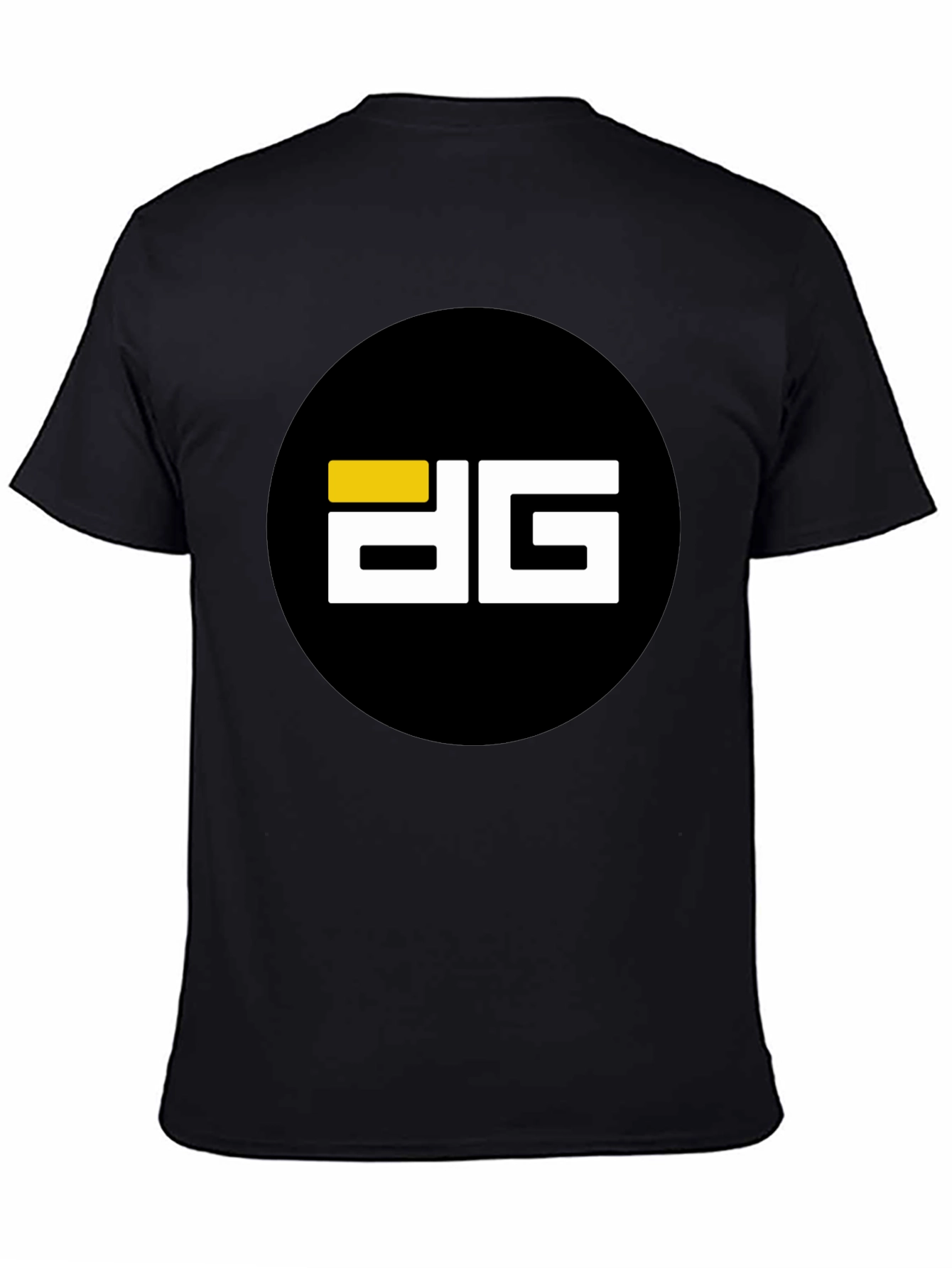 Modern Black T-Shirt with Bold Graphic Logo