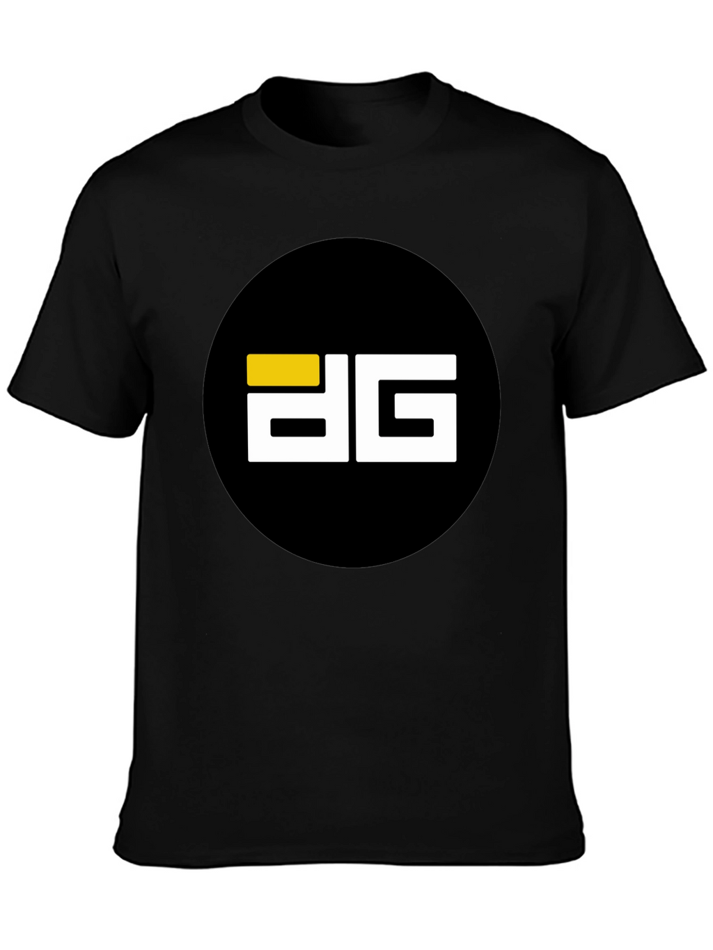 Modern Black T-Shirt with Bold Graphic Logo