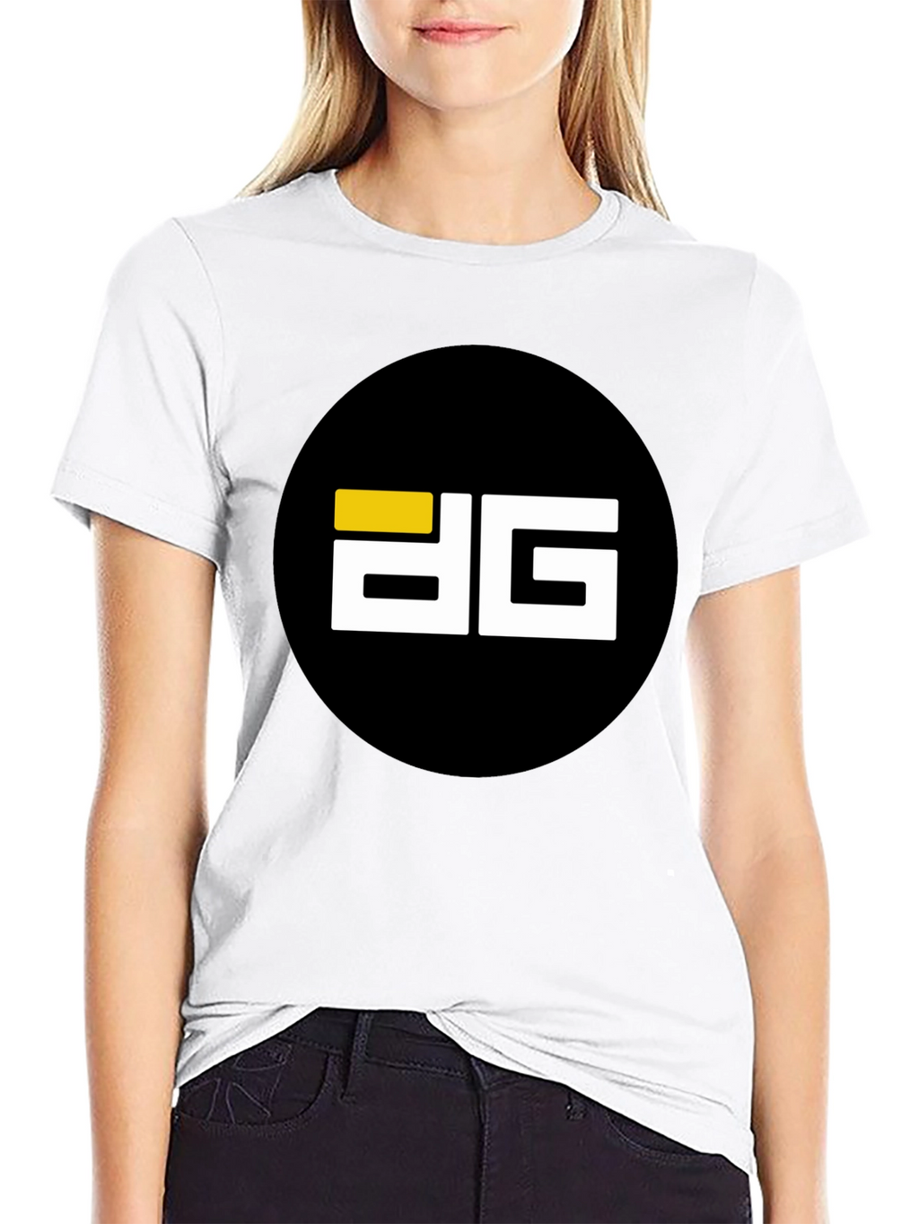 Modern Black T-Shirt with Bold Graphic Logo