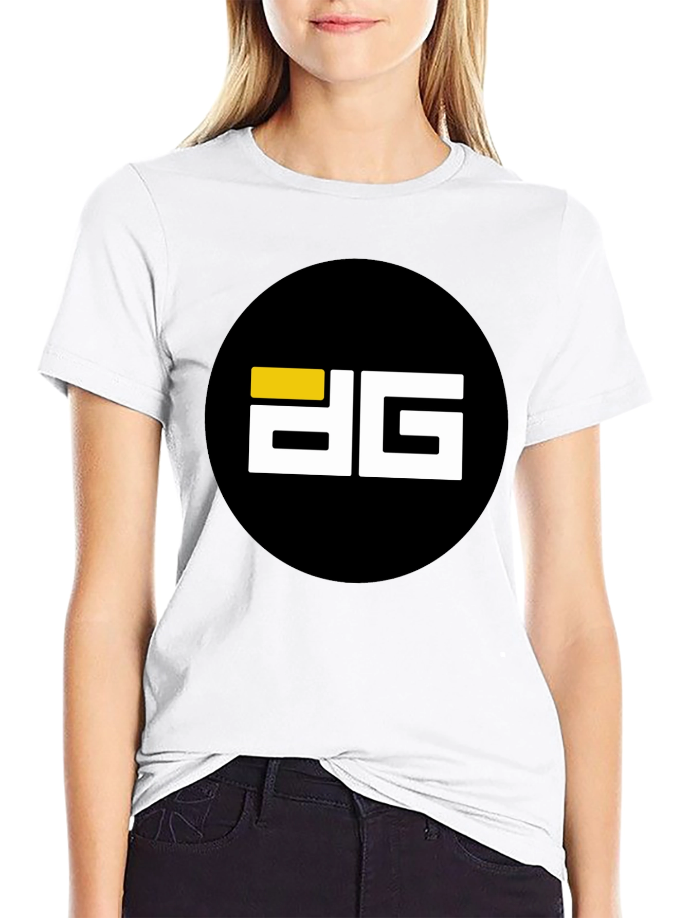 Modern Black T-Shirt with Bold Graphic Logo
