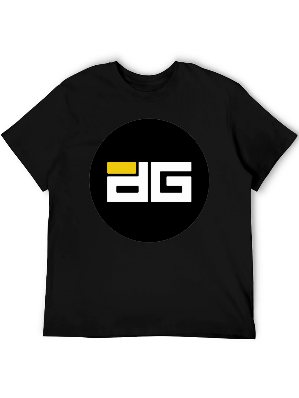 Modern Black T-Shirt with Bold Graphic Logo