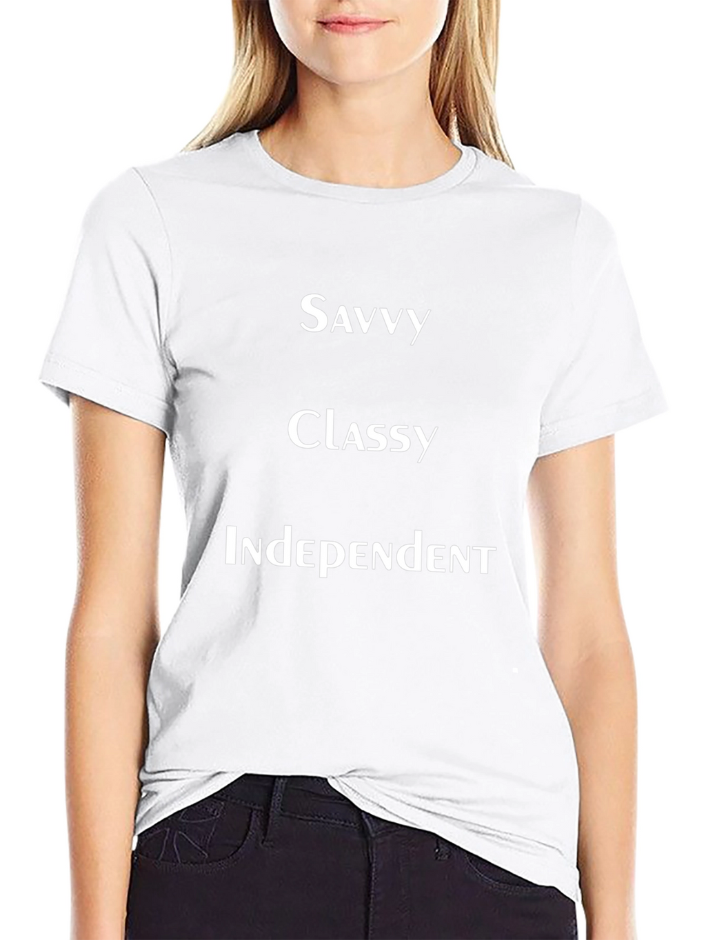 Savvy Classy Independent Black T-Shirt