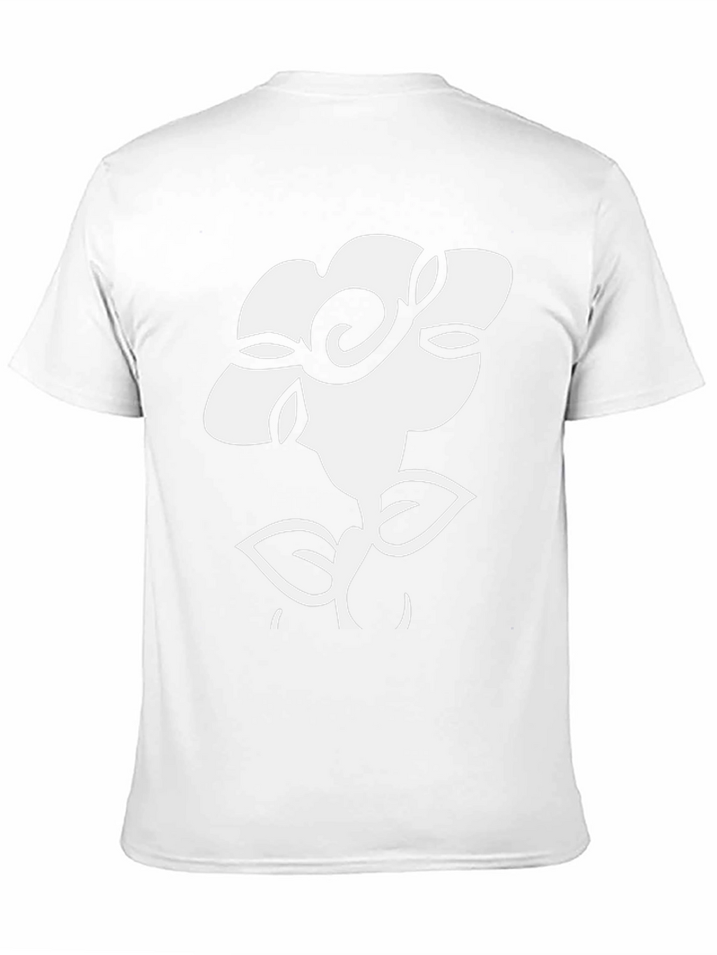 Floral Graphic Tee - Black Cotton T-Shirt