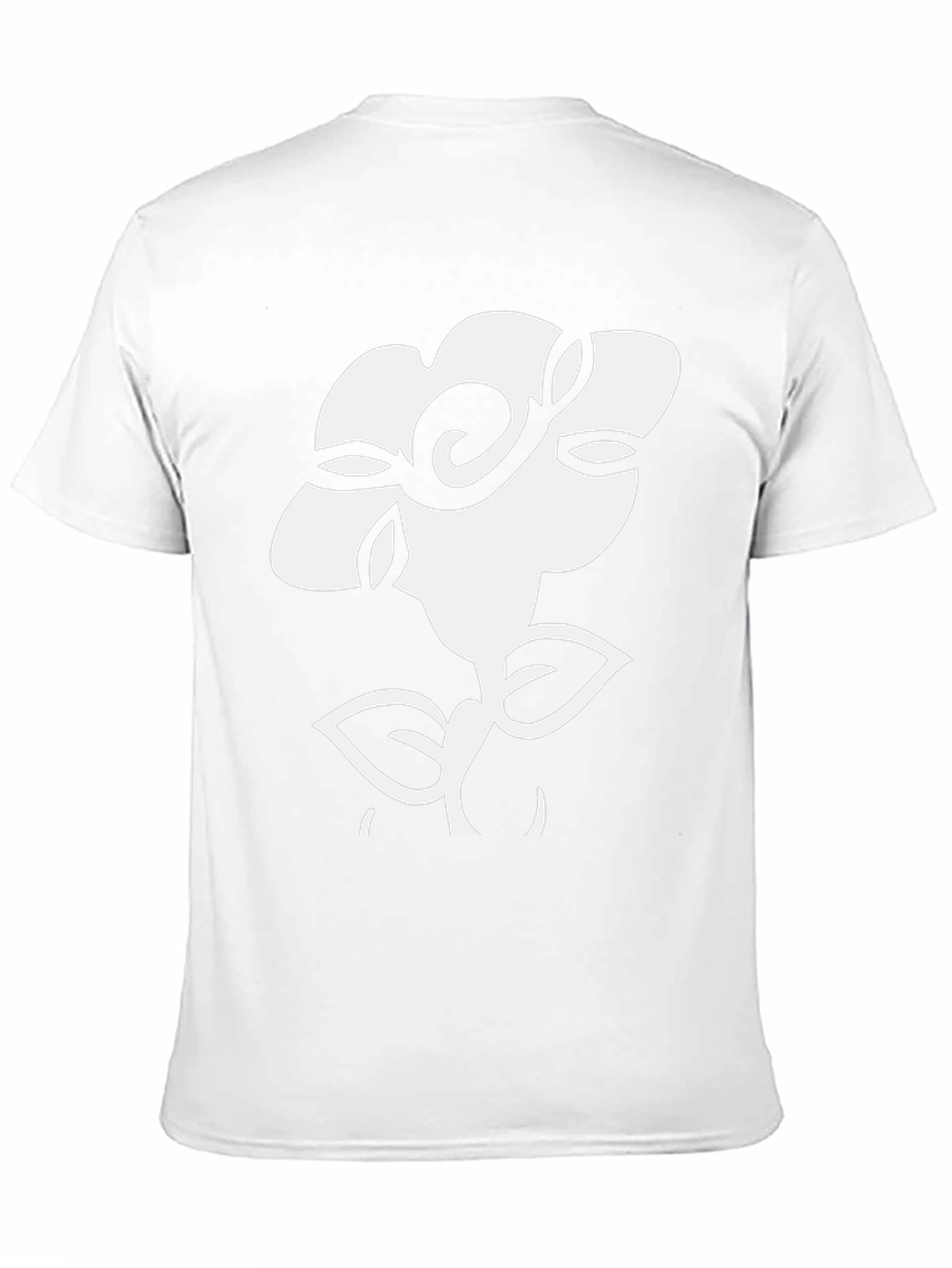 Floral Graphic Tee - Black Cotton T-Shirt