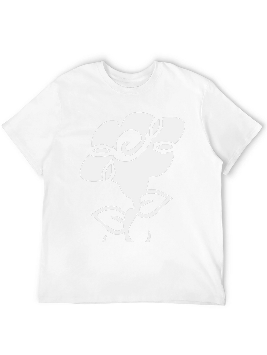 Floral Graphic Tee - Black Cotton T-Shirt