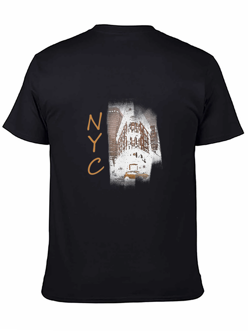 NYC Landmark T-Shirt - Mens Black Graphic Tee