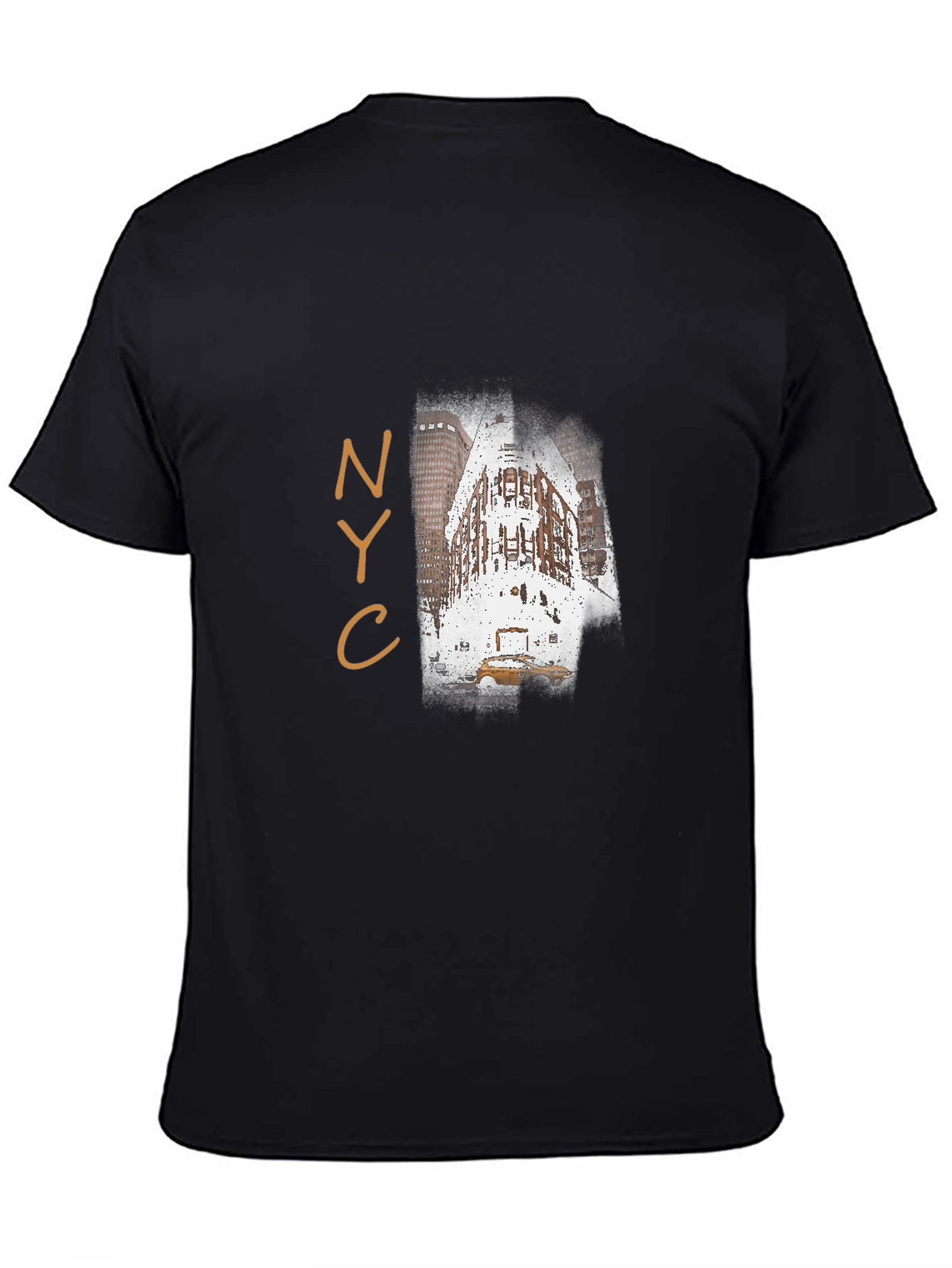 NYC Landmark T-Shirt - Mens Black Graphic Tee