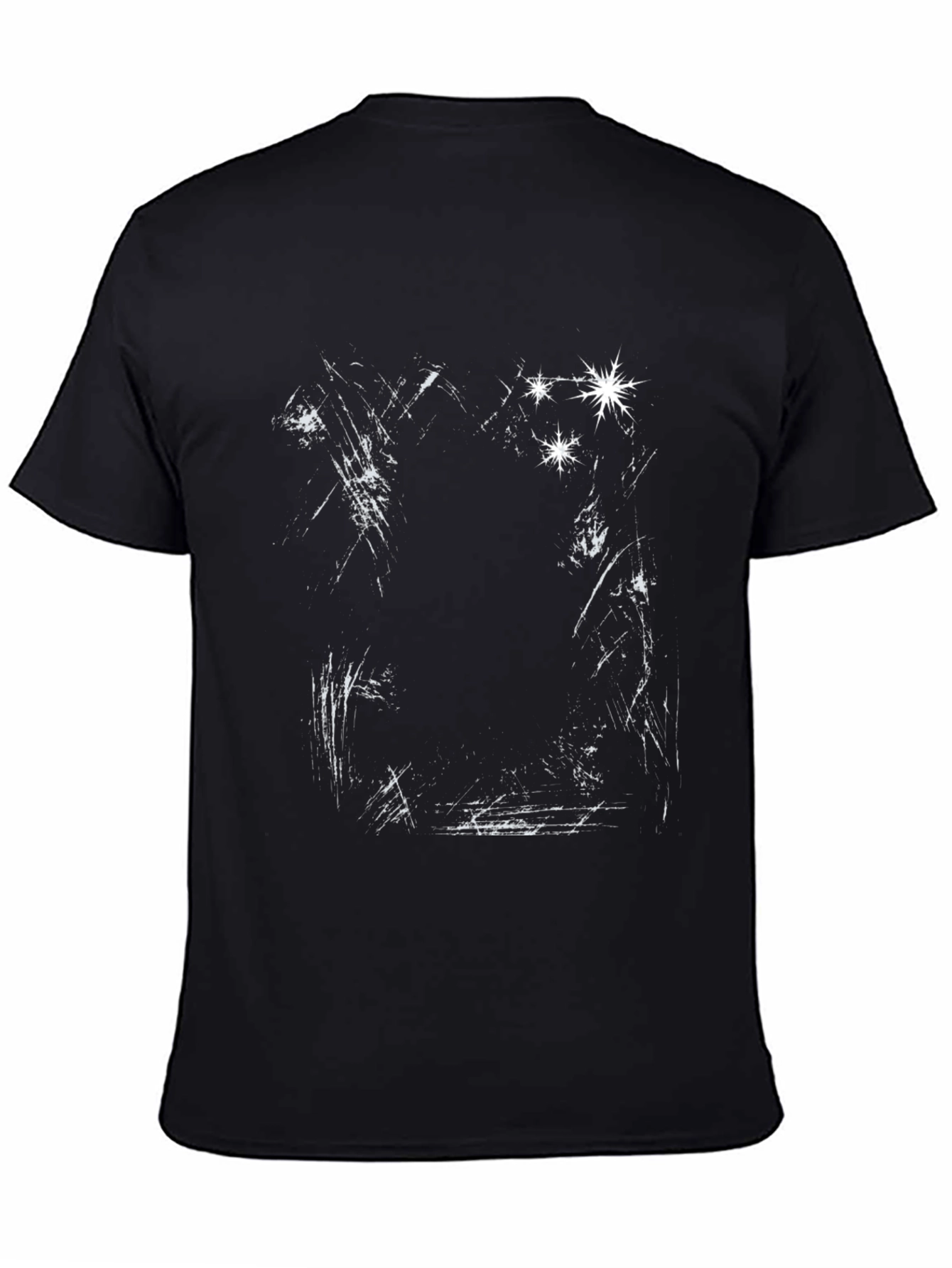 Distressed Graphic Black T-Shirt