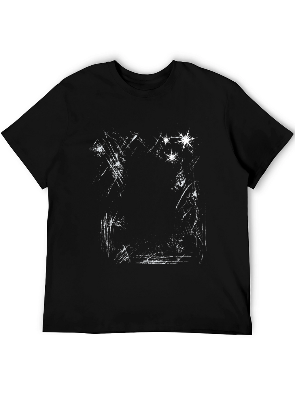 Distressed Graphic Black T-Shirt