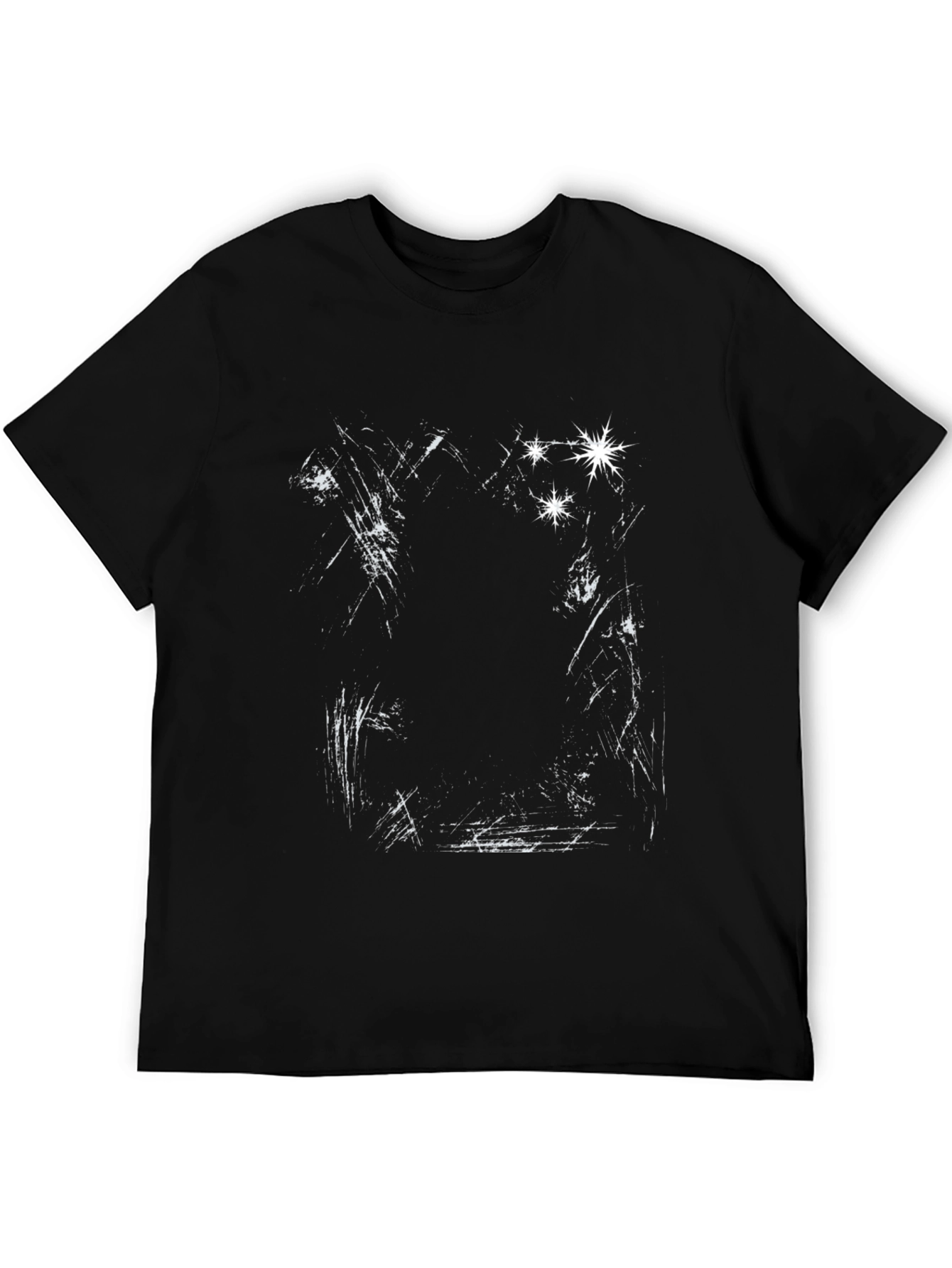 Distressed Graphic Black T-Shirt