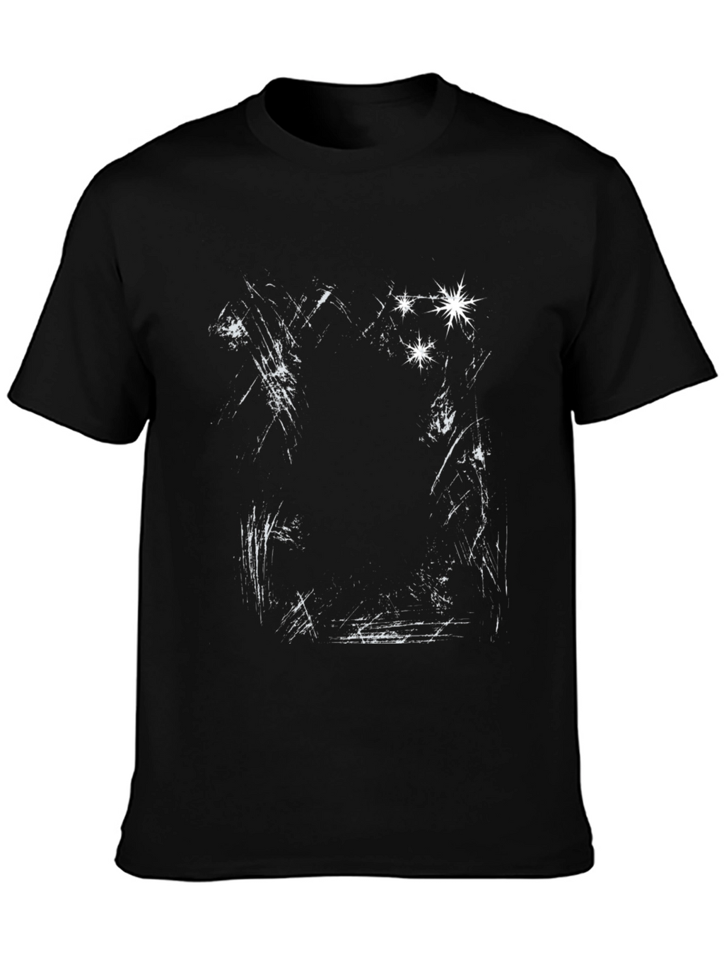 Distressed Graphic Black T-Shirt