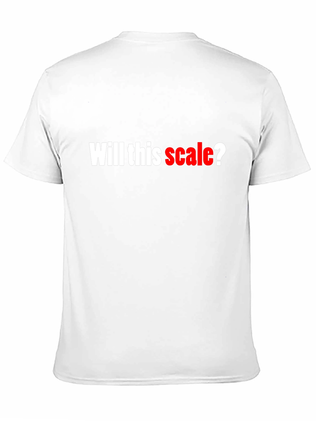 Will This Scale? Black Cotton Graphic T-Shirt