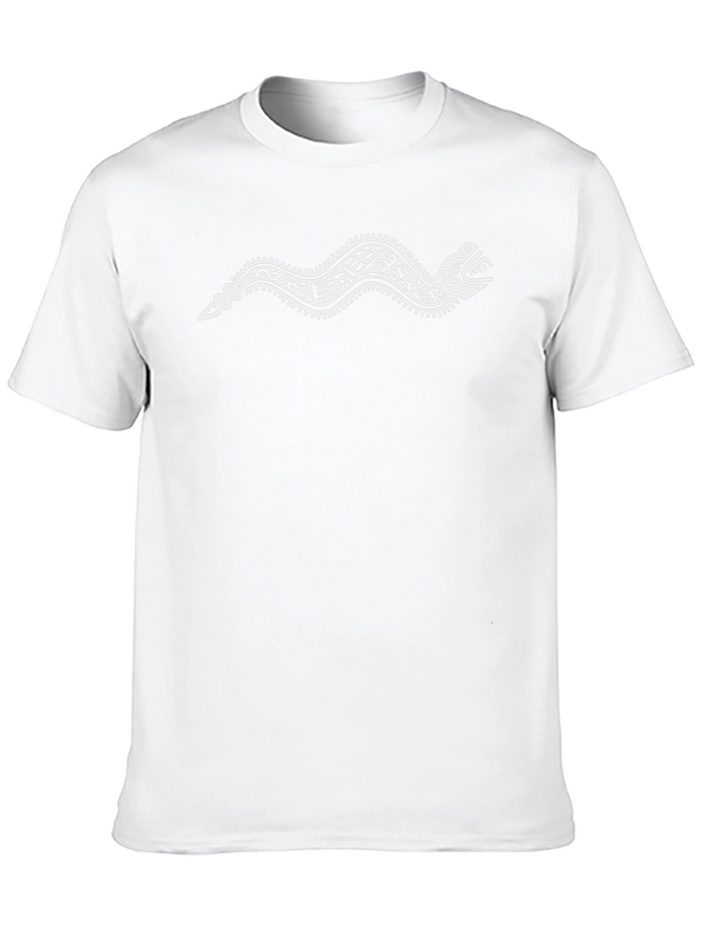 Aztec Snake Graphic Tee - Black Cotton Blend