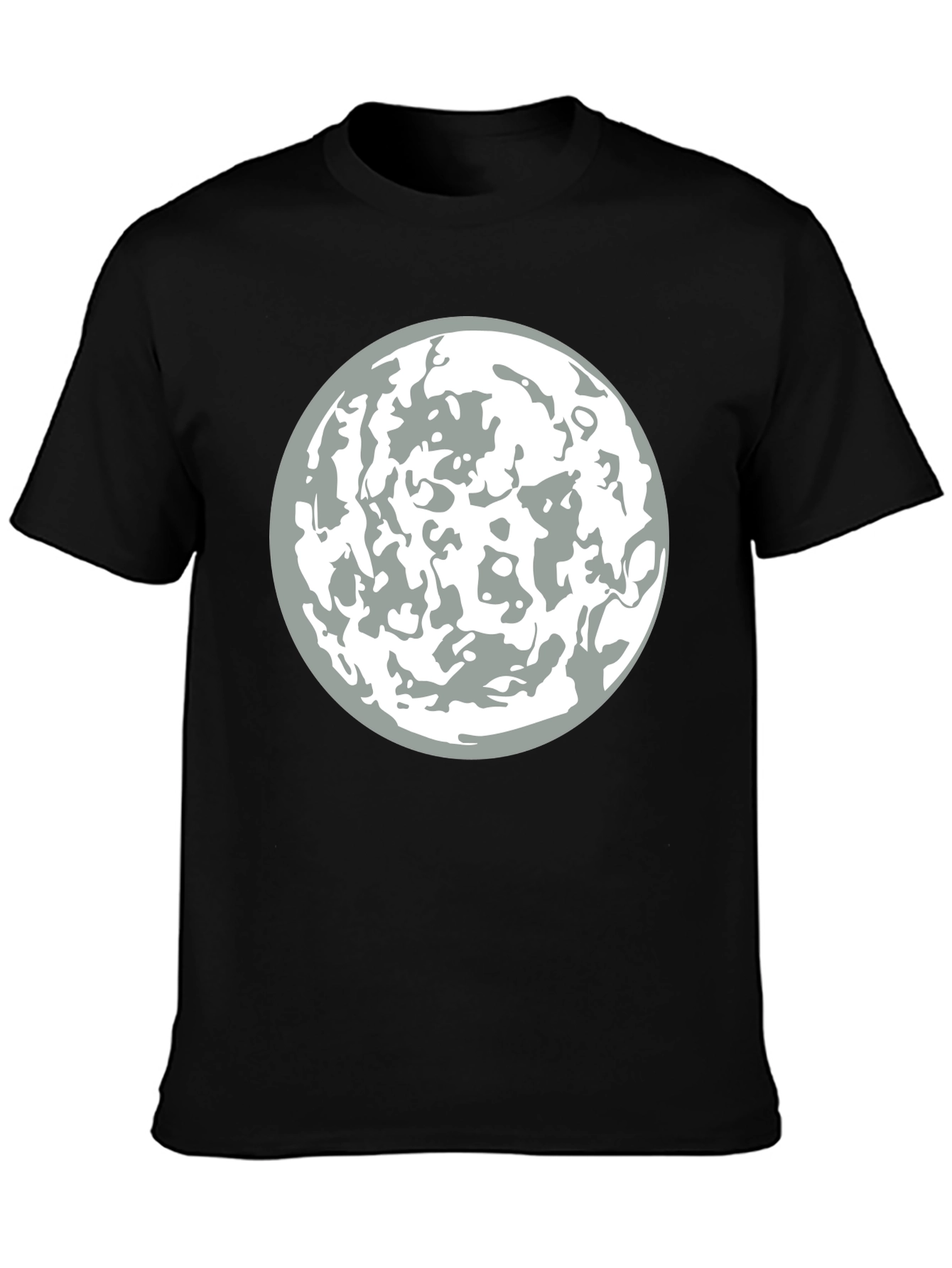 Lunar Graphic Tee - Stylish Moon Design T-Shirt