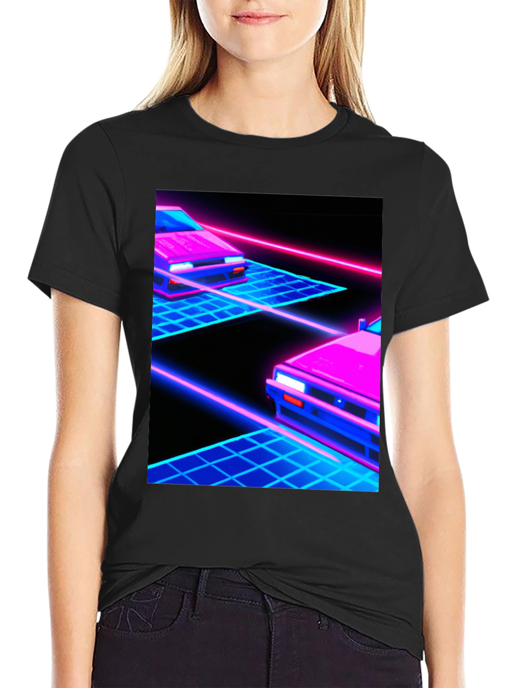 Retro Wave Car T-Shirt - Synthwave Aesthetic Tee