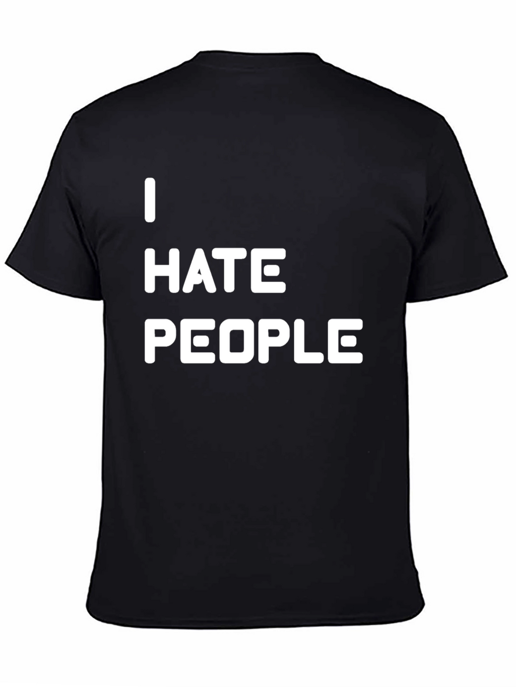 I Hate People Graphic Tee - Black