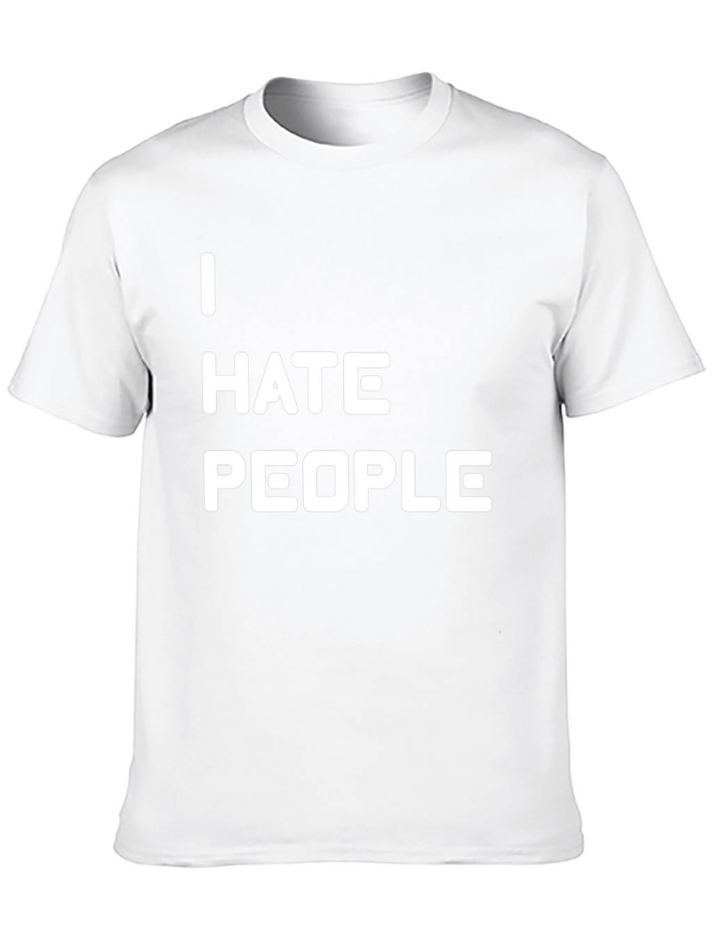 I Hate People Graphic Tee - Black